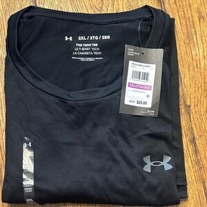 NWT Under Armour Men's Black Tech Tee